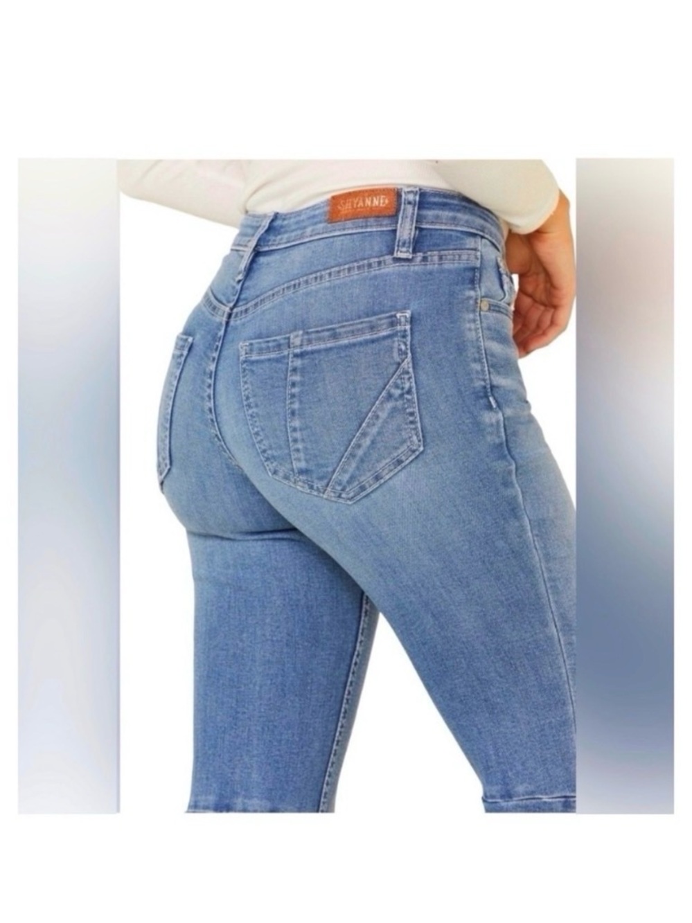 BOOT BARN SHYANNE RIPPED HI RISE FLARE JEANS - Picture 4 of 8